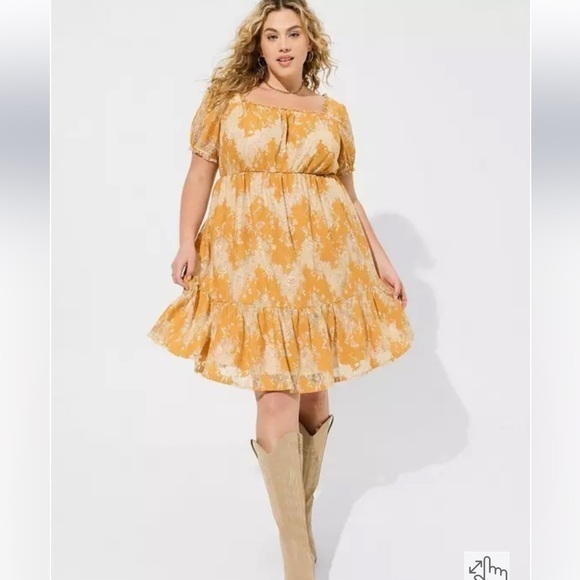 Torrid Dresses & Skirts - NWT ▶️ Torrid ◀️Mini Two Tone Lace Tiered Babydoll Dress